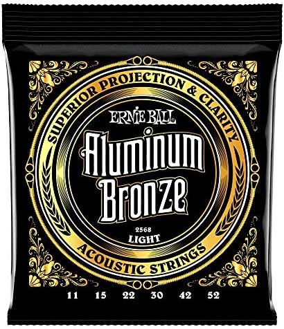 Ernie Ball Medium Light Aluminum Bronze Acoustic Guitar Strings - 12-54 Gauge