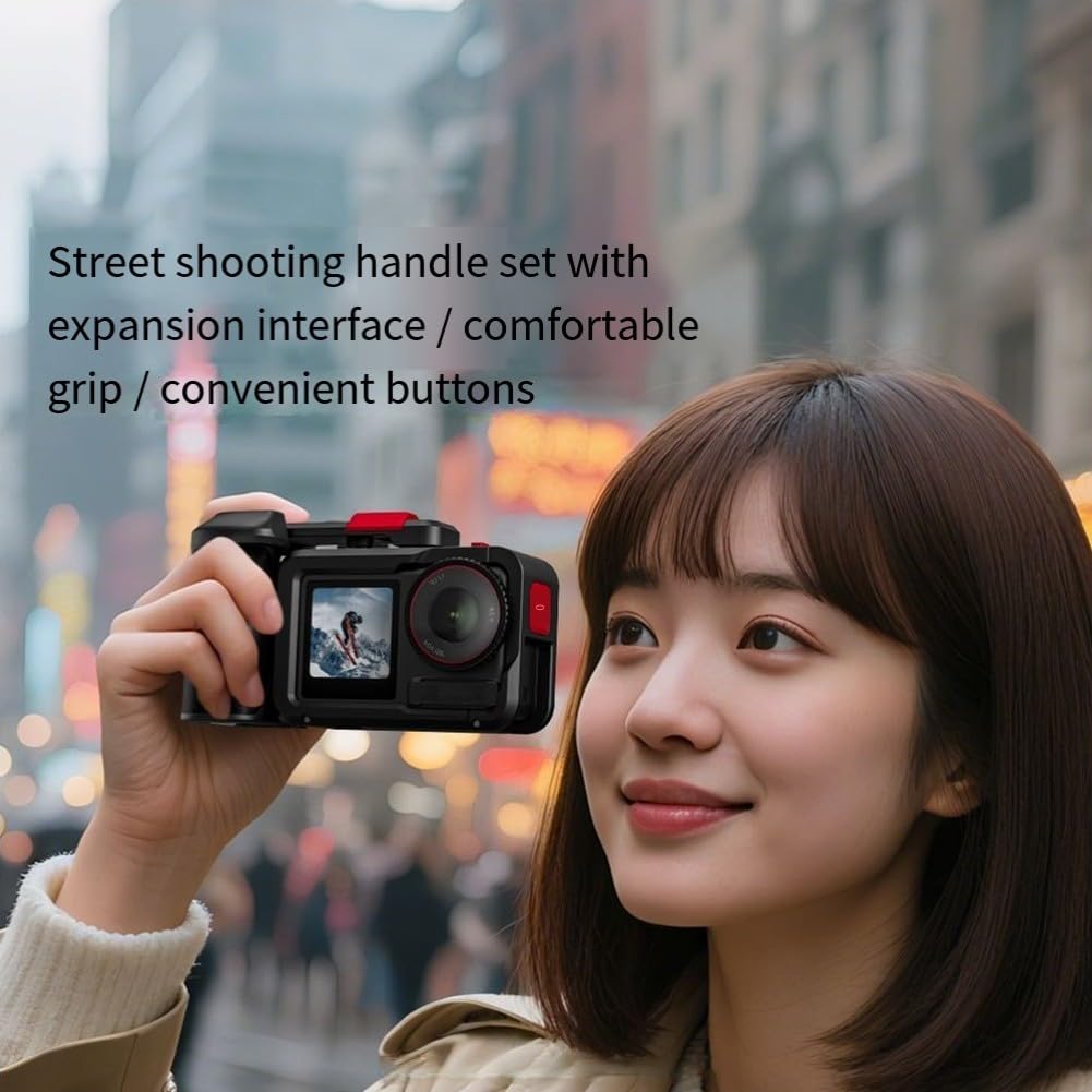 Aluminiowy zestaw klatek na aparat do DJI do Action 5 4 3 Pro