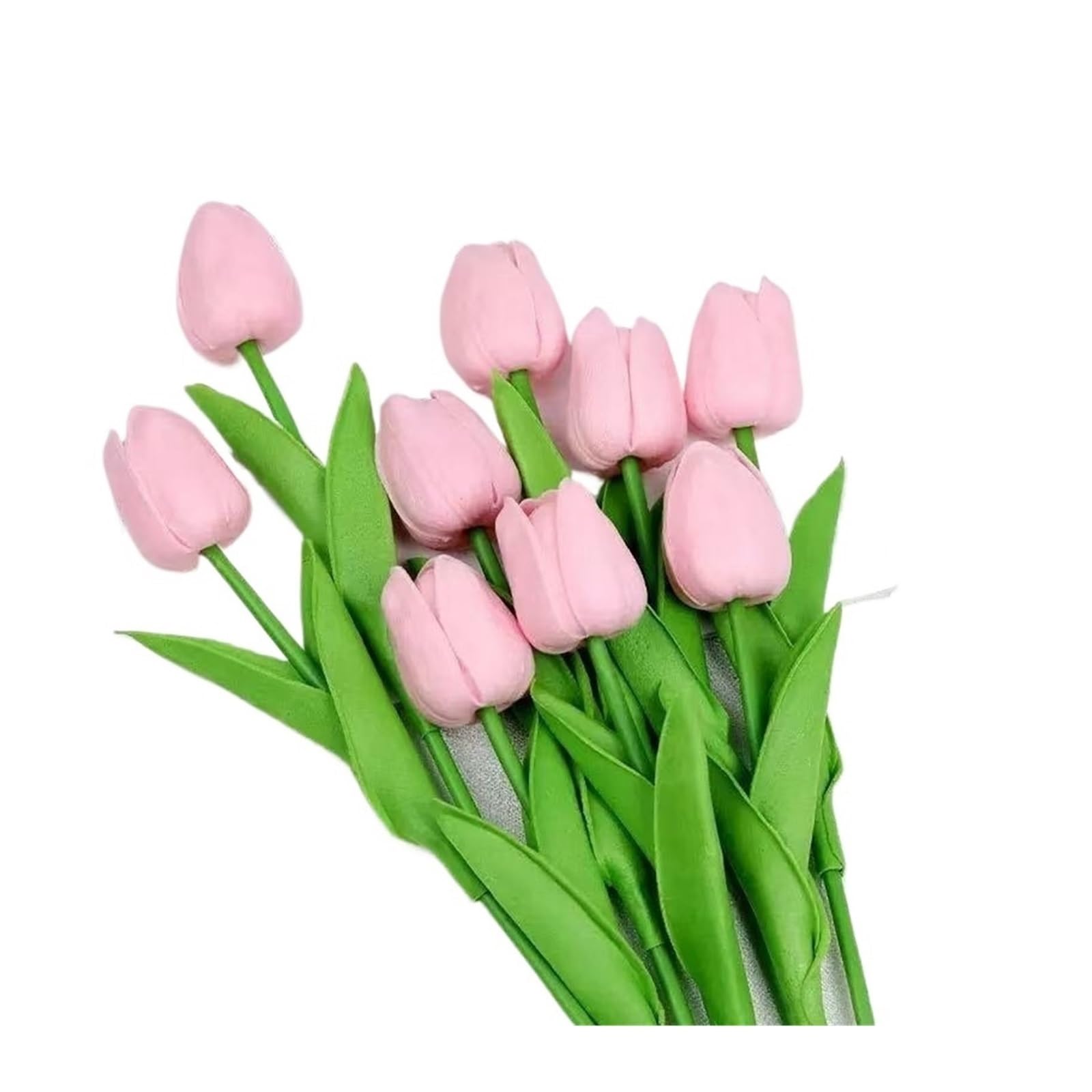 Yeobezn Artificial Buttercup Flowers 30PCS Tulips Flowers Tulip Bouquet Decor Fake Flower For Home Wedding Decorations(Y1)