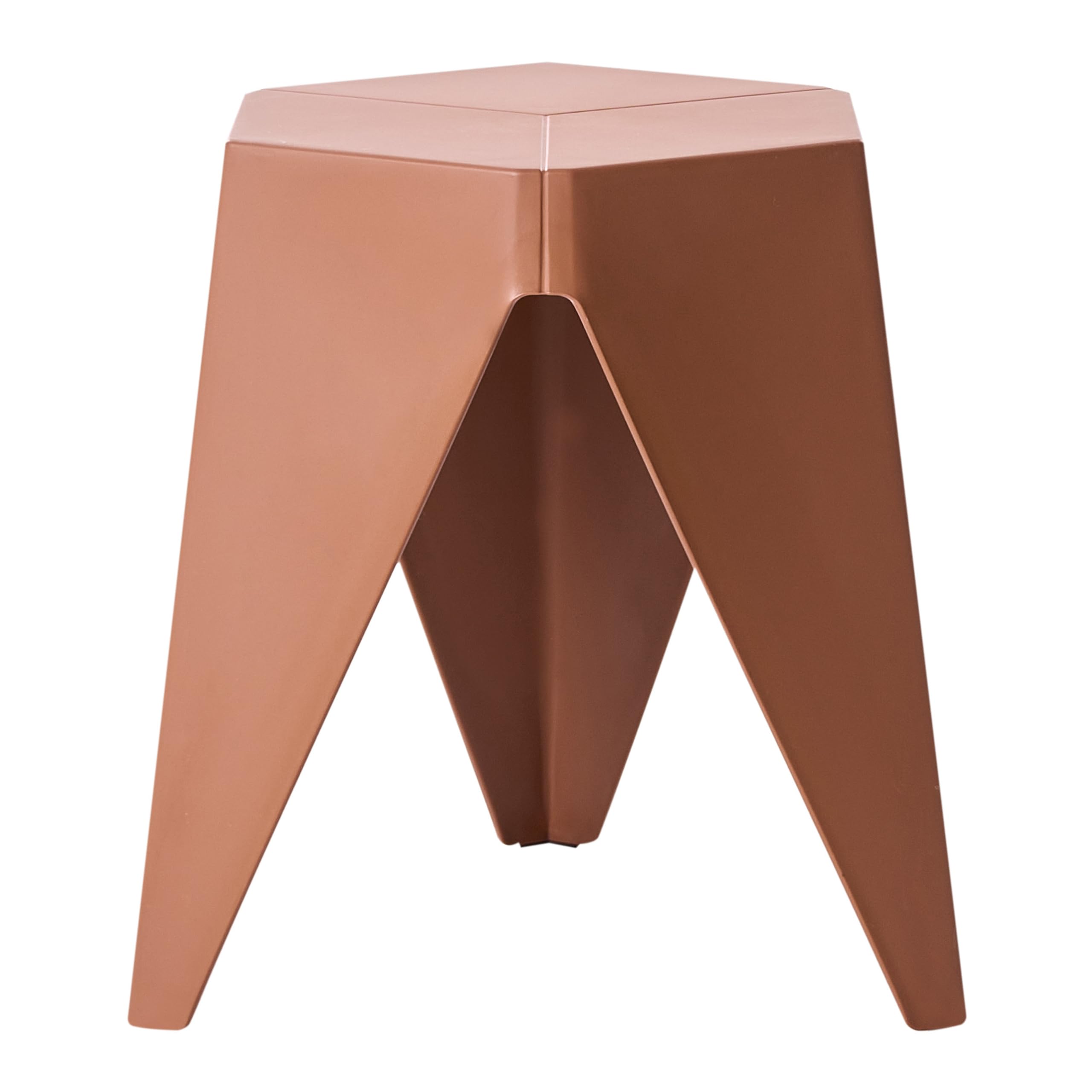 Beliani Ensemble de 4 Tabourets d'Extérieur Sièges d'Appoint Extérieur Synthétique Empilables Tons Pastel Multicolore Karavos