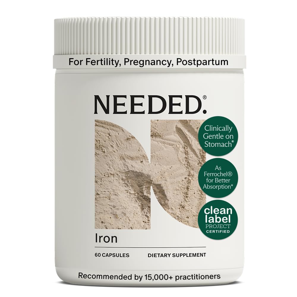 Needed. Prenatal Iron Supplement - Pregnancy, Breastfeeding, Postpartum - Aids Energy, Birth Weight & Baby's Neural Development - Non-Constipating & Gentle on Stomach - Flexible Dosing for Pregnancy