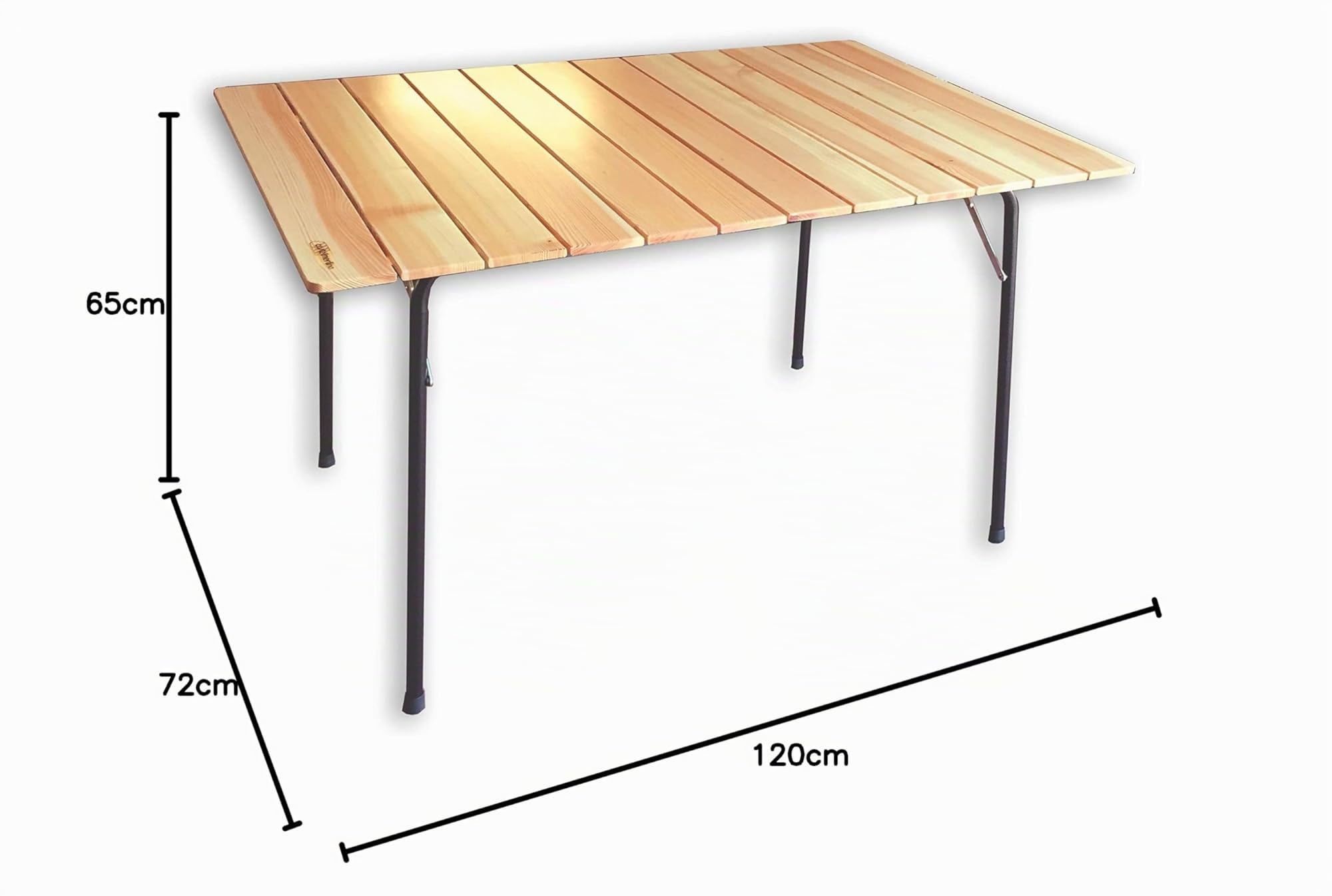 Castelmerlino Mesa Plegable Doble Alerce 120x80 cm