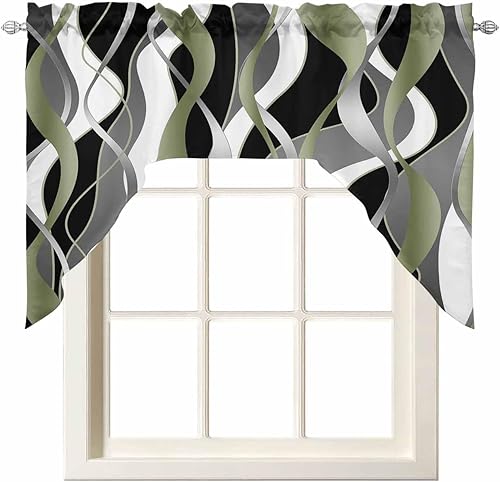 Miniatura 7 de Árbol de Navidad, cenefa de cocina, cenefa con bolsillo para barra, paneles de cortina para dormitorio, sala de estar, baño, cafetería, ventanas,