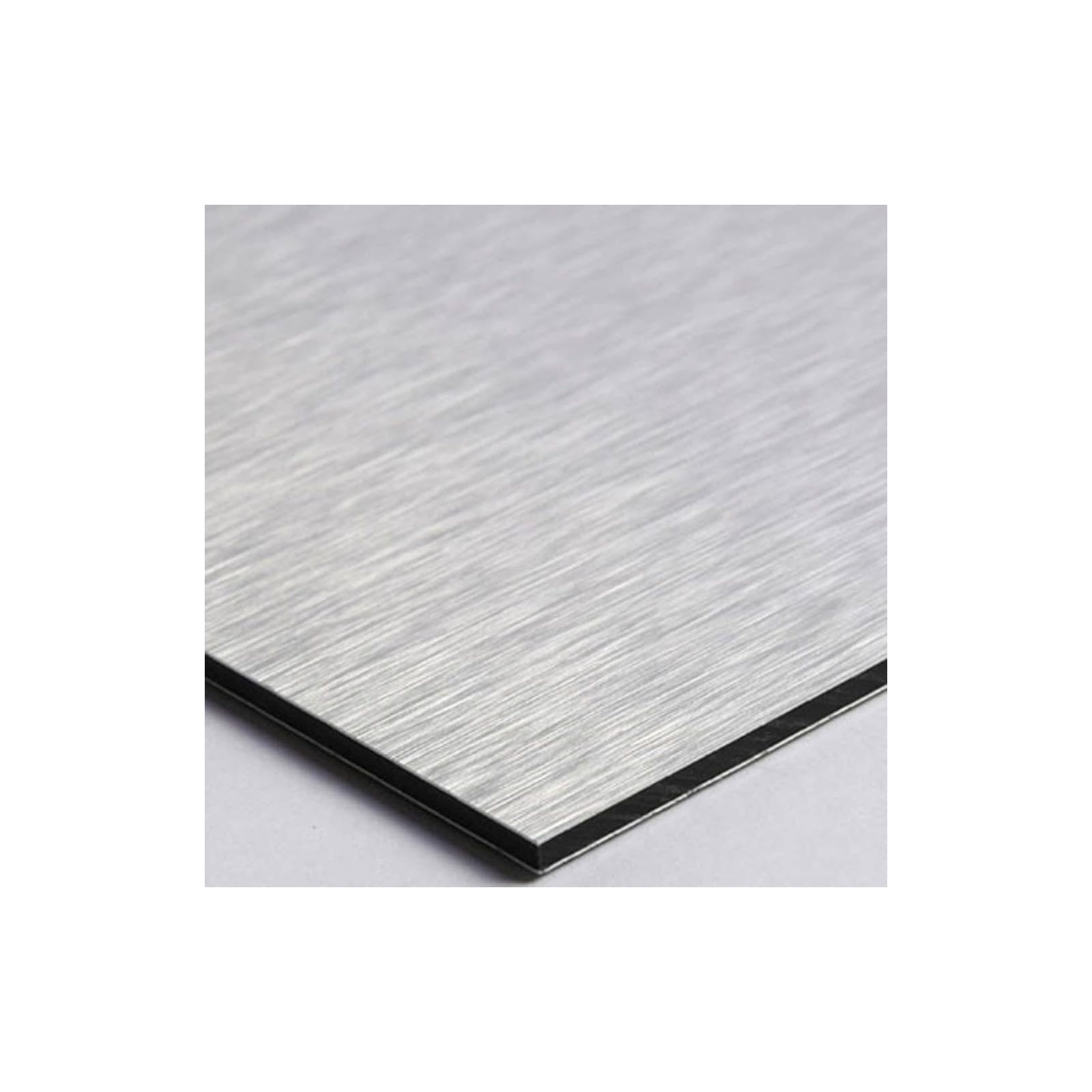 DECOHO - Pictogramme format 20 cm x 20 cm en Dibond Aluminium brossé - Modèle Livraison - Argent