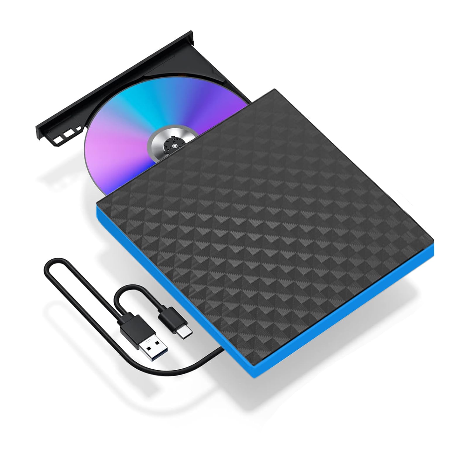 Lecteur CD/DVD Externe USB C pour PC sans lecteur interne, solution Windows et Mac - 8