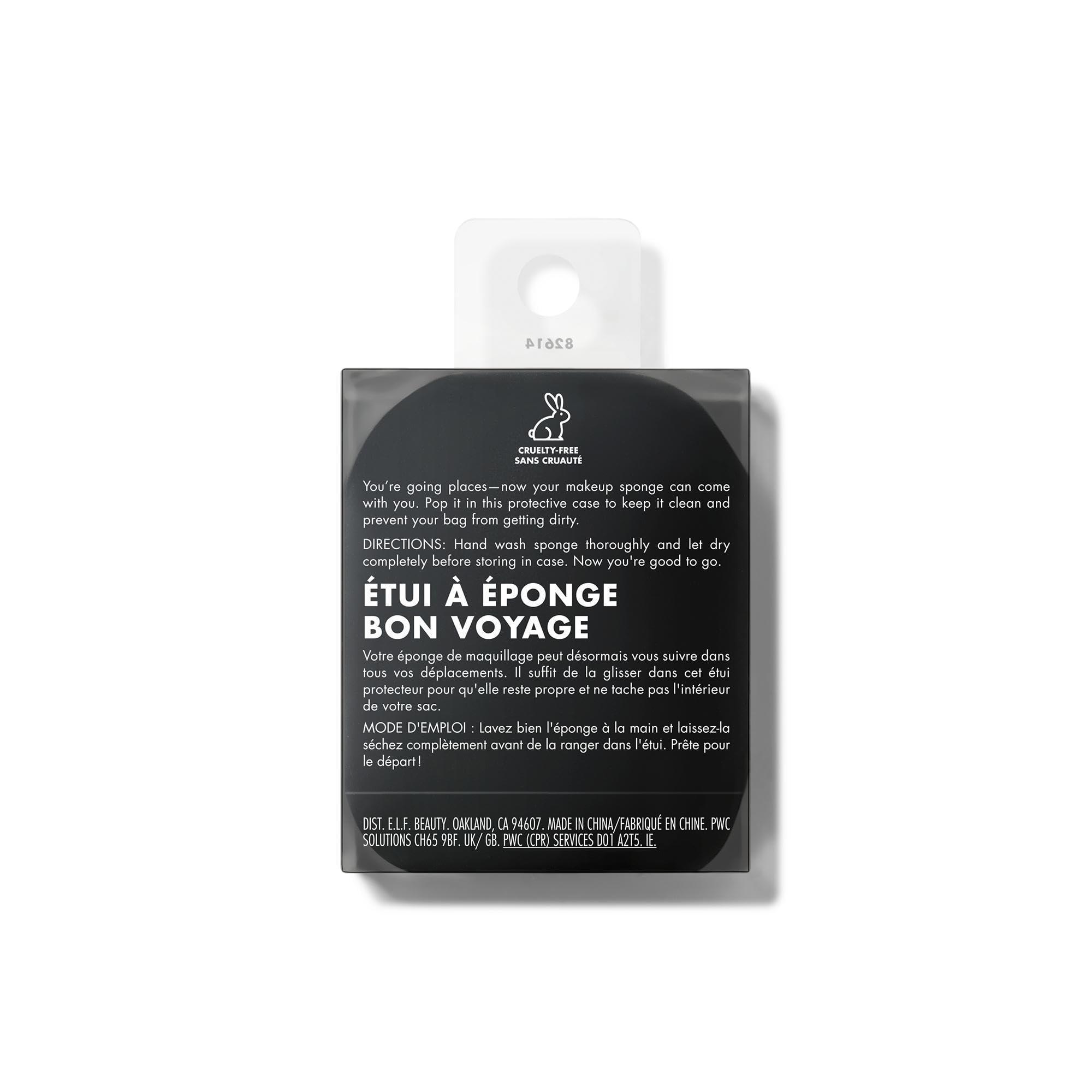 e.l.f. Safe Travels Sponge Case, accessorio portatile e traspirante per proteggere la spugnetta da make-up da sporcizia e germi, resistente silicone, prodotto vegano e non testato sugli animali