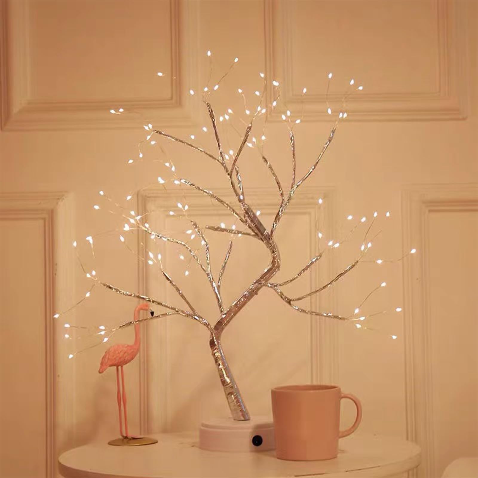 JAY BHAGWATI TOOLS & MACHINERY Tree Light DIY Artificial Light Tree Led Lamp Decoration for Indoor Christmas Party and Gift with Battery and USB Operated (108 Led Warm White) 2