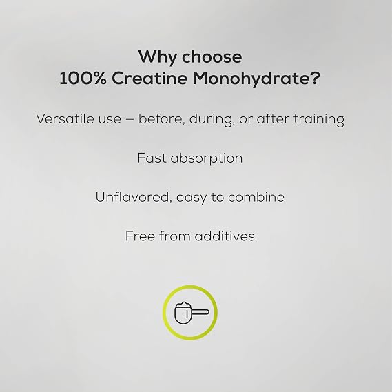 BioTechUSA 100% Creatine Monohydrate | Pharmaceutical-Grade Creatine | Micronized | Vegan | Glutenfree, 300 g, Unflavoured