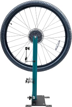 Wheel Truing Stand,Bicycle Wheel Alignment Repair Tool,Adjustable Width 3.5-5.9 inches Bicycle Wheel Alignment Repair Tool with 360 Rotation Dual Adjustment for 27.5-29 inch Wheels