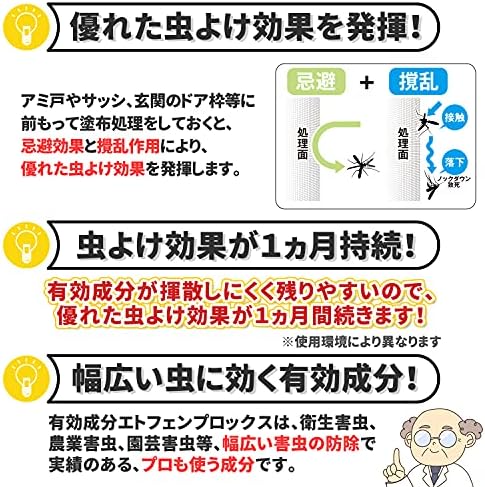 Amazon バルサン 窓 アミ戸に 塗る虫よけ 80ml 玄関 ゴミ箱 換気口にも塗るだけで防虫効果1ヶ月 バルサン 虫除け 忌避用品
