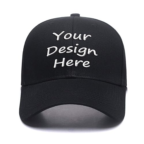 Mr.Panda Classic Denim Baseball Cap Custom Sports Dad Hat DIY Personalized Birthday Gifts - Baseball Black - One Size