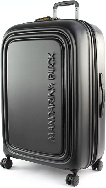 Mandarynka Duck Logoduck + P10szv, Walizka, 49x75x31/34(LxHxW), Czarny (czarny), 49x75x31/34(LxHxW), Walizka/Wózek