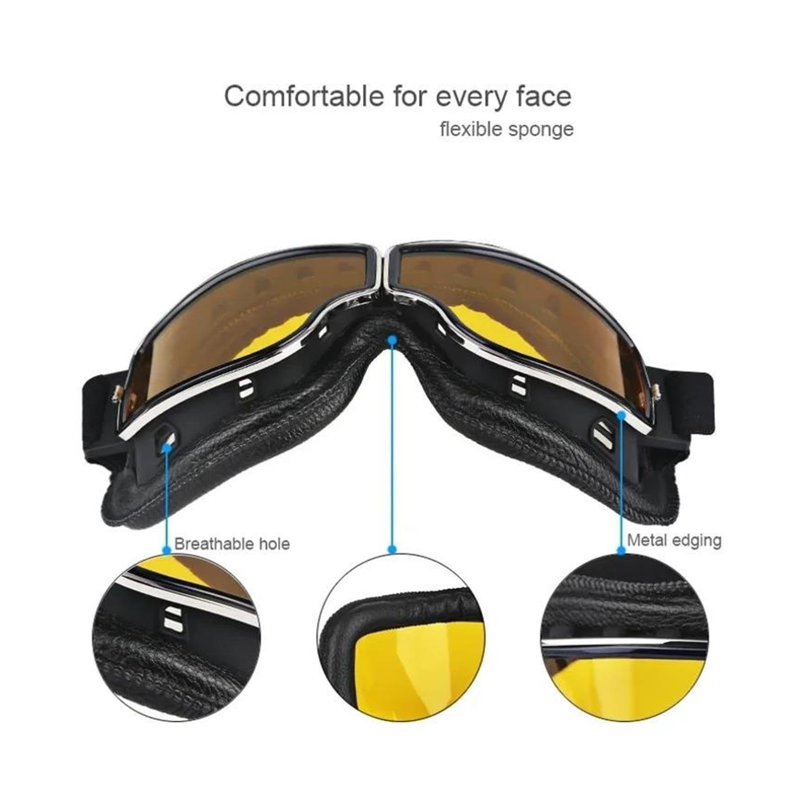 Occhiali da casco Occhiali da casco retrò for moto