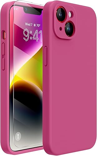 Miniatura 325 de Miracase - Funda diseñada para iPhone 11 con protector de pantalla, funda de goma de silicona líquida, protección total contra caídas y a prueba