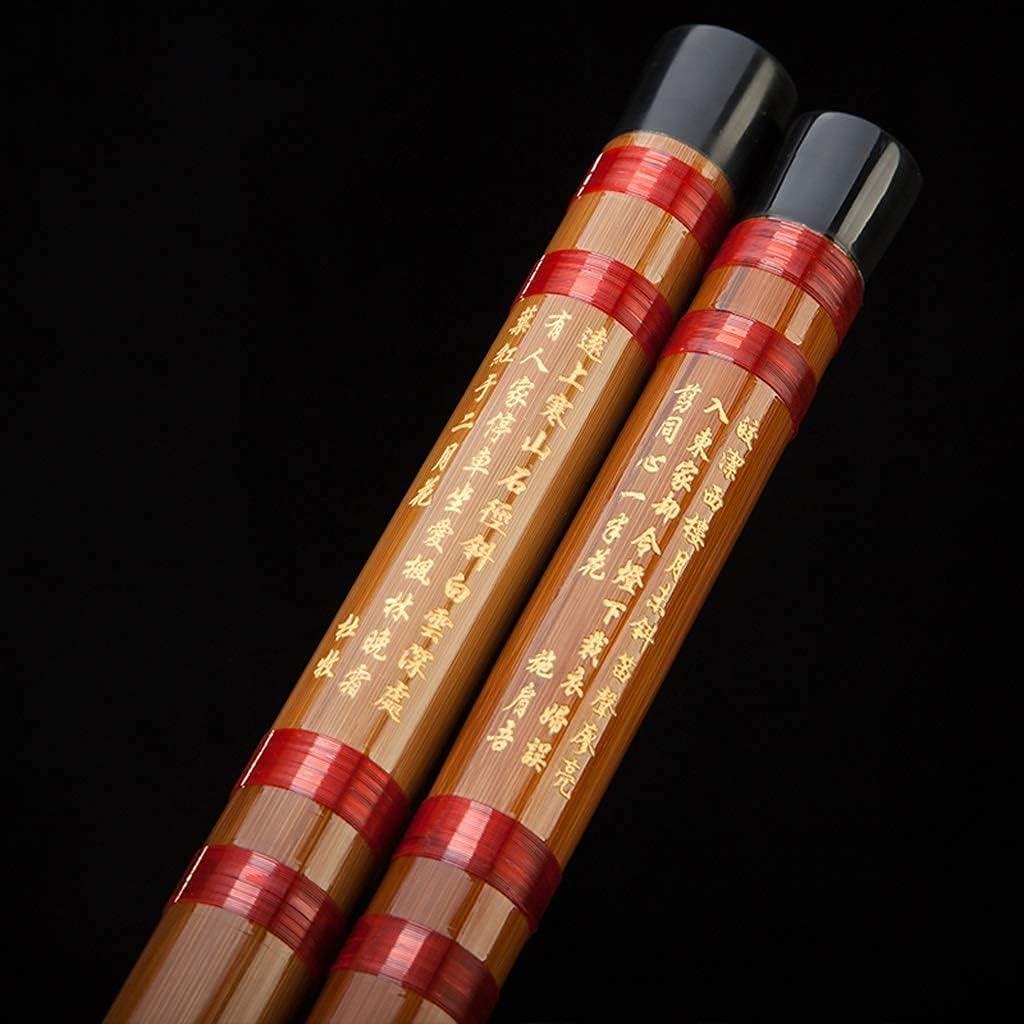 Examination Level Flute Professional Flute G/F/E/D/C Tune Bamboo Flute Beginner Playing Flute Chinese Musical Dizi Clarinet(Color:G)