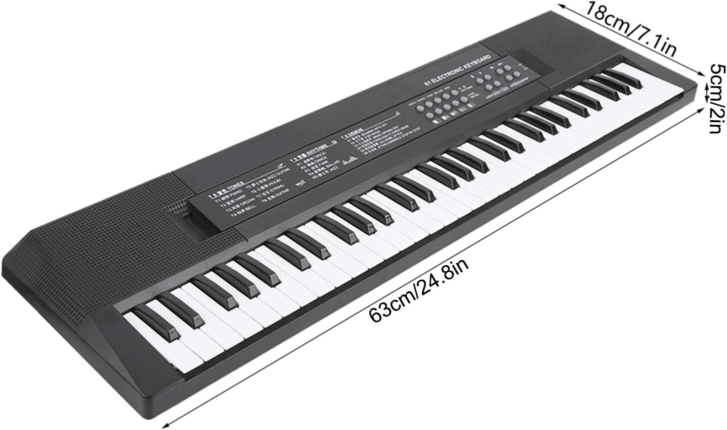 Electric Piano, Electric Keyboard Musical Keyboard with Microphone for