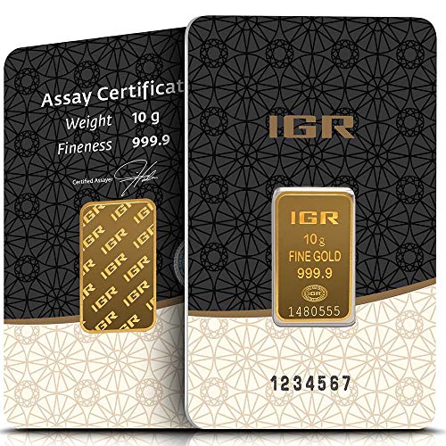 Preisvergleich Produktbild IGR Gold 10g Gramm Goldbarren 999.9 Geschenk Anlage Zertifiziert