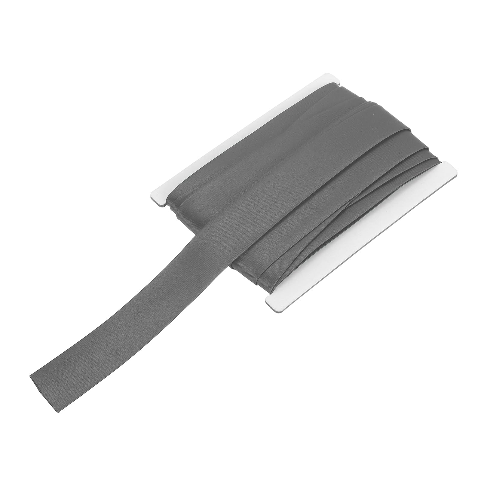 sourcing map Double Fold Bias Tape for Sewing 3/4 Inch x 6 Yards Satin Pre-fold Continuous Binding Tape for Seaming Quilting Hemming Binding DIY Crafts, Dark Gray