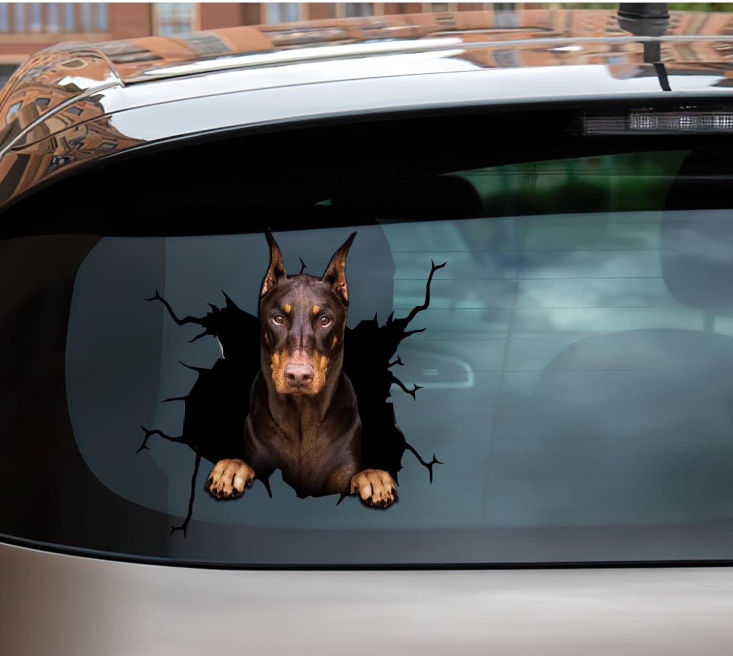 Vesvory 2 Calcomanías Reflectantes Para Perro, Calcomanías Para El Conductor De Automóviles «My