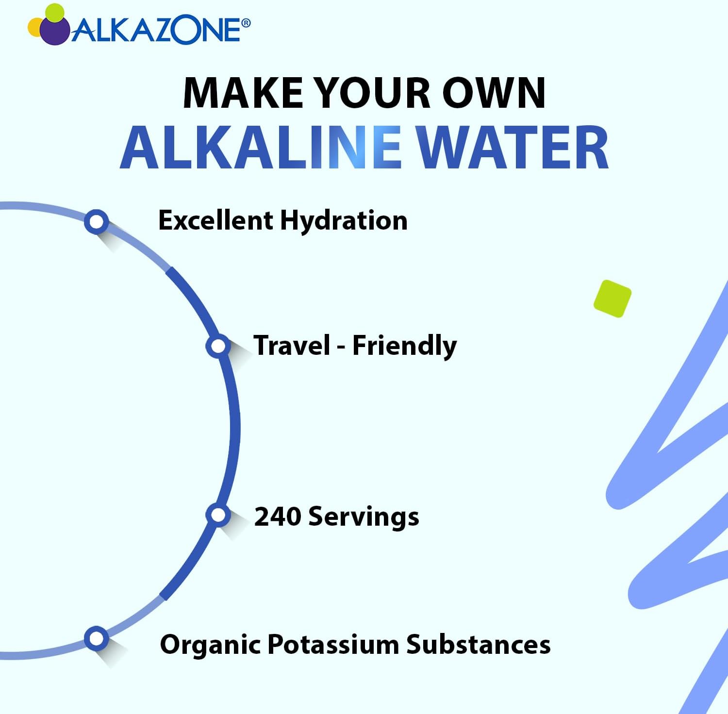 Alkazone Alkaline Water Drops Make Your Own Alkaline Water/Alkaline Booster Drop (6 Pack)