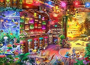Brain Tree - Beach Shack 1000 Piece Puzzle for Adults: With Droplet Technology for Anti Glare & Soft Touch