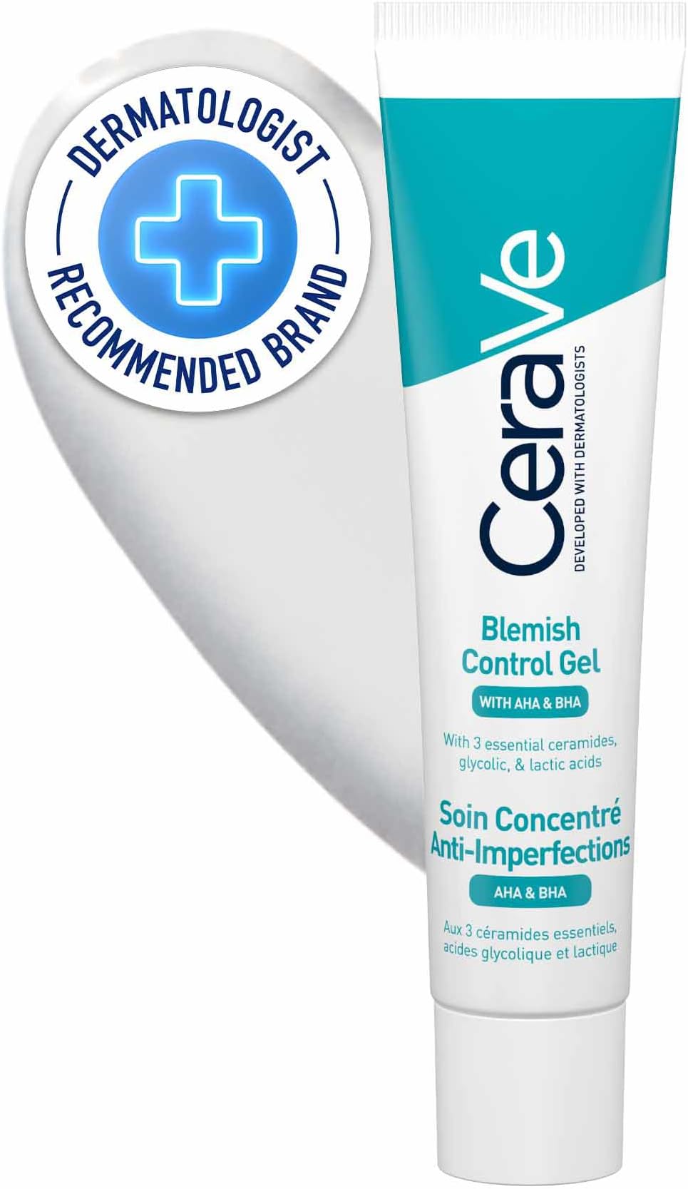 Blemish Control Gel with 2% Salicylic Acid and Niacinamide, Treats Blemish-Prone Skin By Reducing Acne and Blackheads. Acne Spot Treatment Gel Minimises Pores & Prevents Breakouts, 40ml