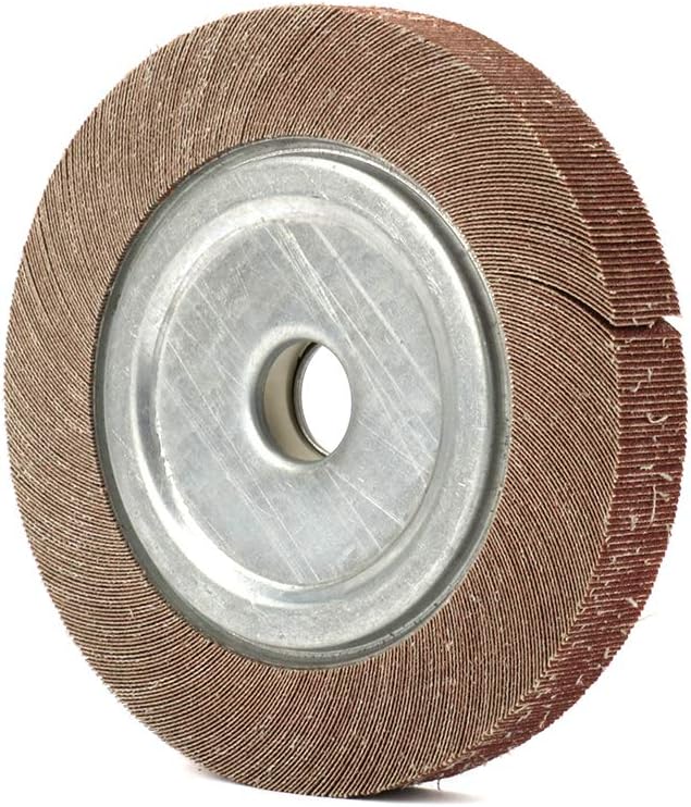 2Pcs 8”(200mm) 320# Grit Abrasive Flap Wheel,Aluminum Oxide Abrasive Flap Grinding Wheels,Sanding Flap Wheel for Polishing
