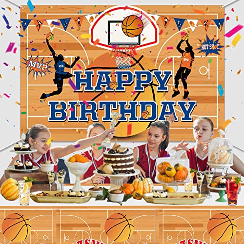 Basketball Party Decorations, Basketball Theme Backdrop And Balloons Garland Arch Kit Includes Background And 73 Balloons For Boys Kids And Basketball Fans Birthday Party #TOP5
