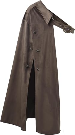 Medieval Half Shoulder Cape Renaissance Split Shawl Cavalier Shawl Shrug Ranger's Cloak LARP Warrior Costume