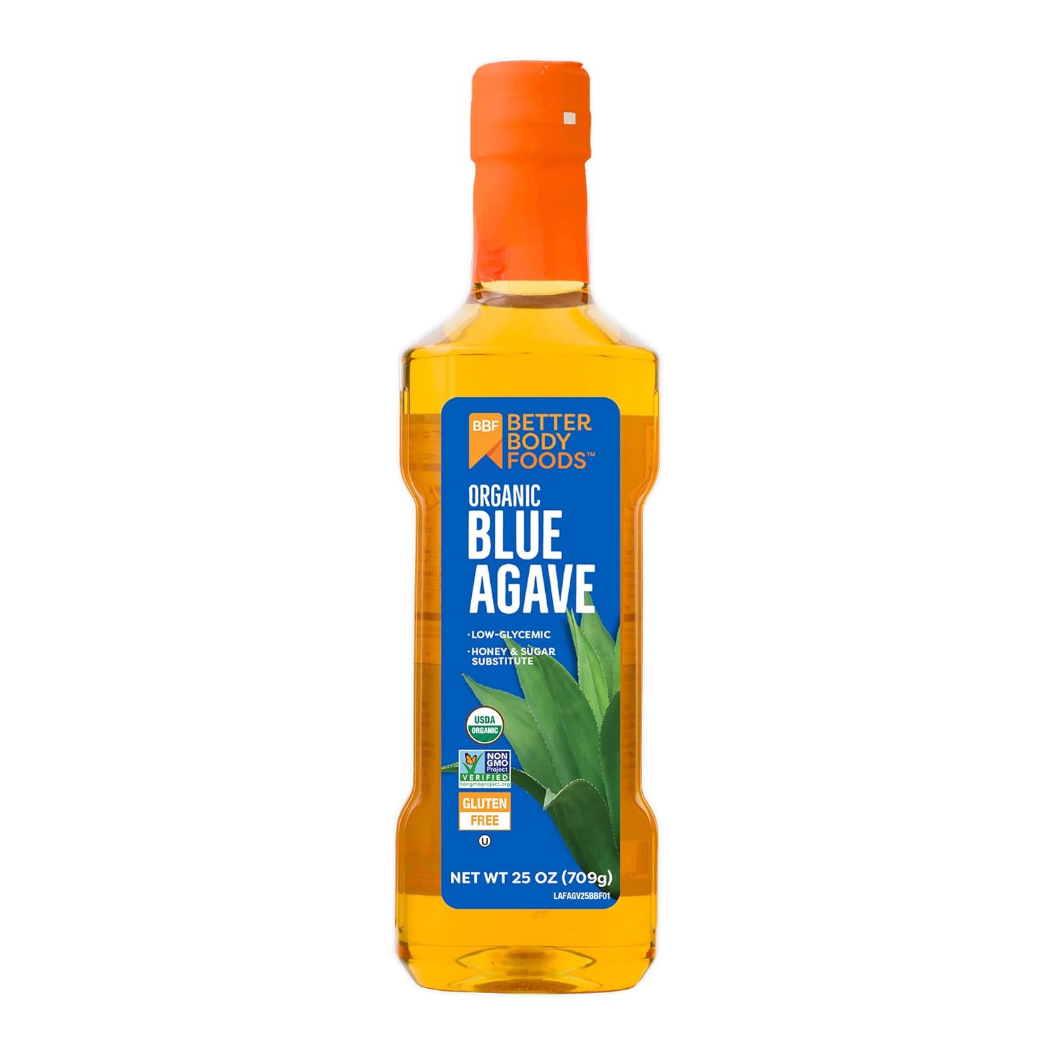 BetterBody Foods Organic Blue Agave, Low Glycemic Sweetener, 78 oz