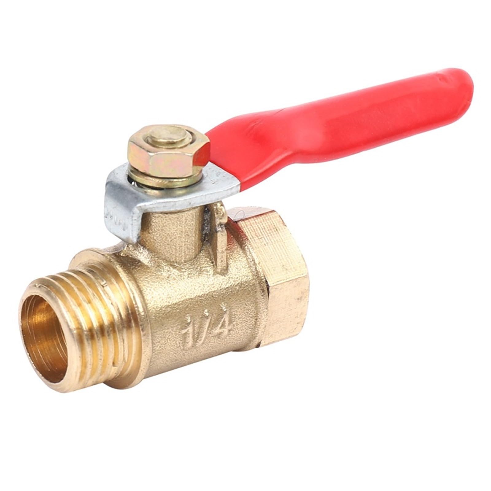 Robinet à boisseau sphérique robuste en laiton massif pour circuit 1/4 NPT