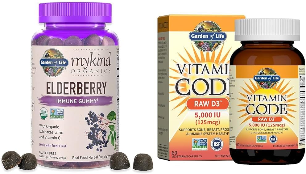 Garden of Life Elderberry Gummies Immune Support with