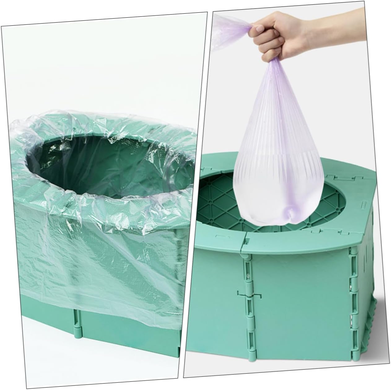 Portable Foldable Travel Potty Lightweight Training Toilet for Car Outdoor Camping with Bright Color Design Easy to Carry and Use