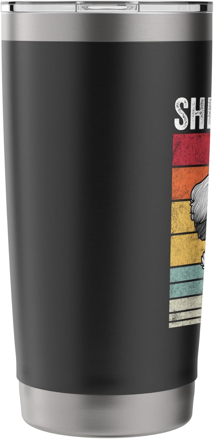 Shih Poo Dad, Vintage Shih Poo Stainless Steel Insulated Tumbler - Image 4