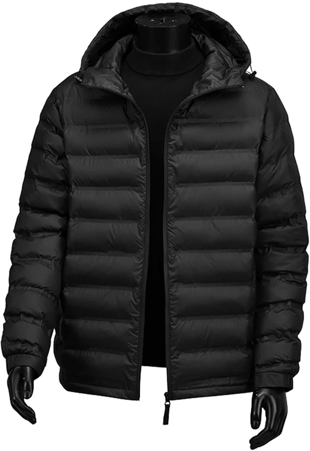 Mens Winter Lightweight Jacket Thick Warm Fill Cotton Skiing