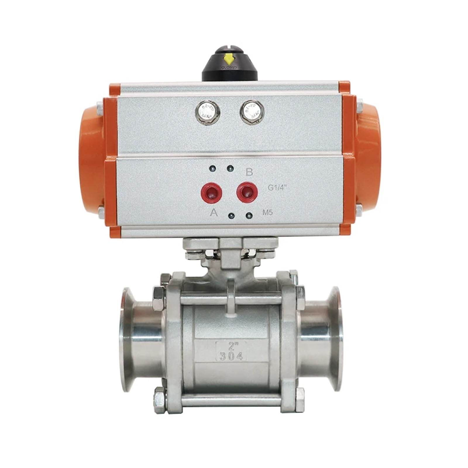 Vanne à bille trois pièces DN50 inox pour éliminer les fuites de canalisation