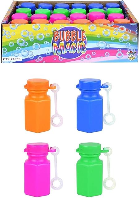 Unique Party 95233 Bubble Party Favors, 24ct, Multicolor, Pack of 24