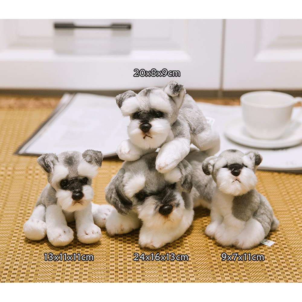 Amazon.co.jp: シュナウザー リアル 犬ぬいぐるみ 手のひらサイズ  