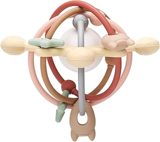 Baby Teething Toy for Babies 0-6 6-12 Months, Silicone Baby Teether Toys with Rattle, Rattle Sensory Teether Toy , Baby Chew Toys for Teething Relief, BPA Free