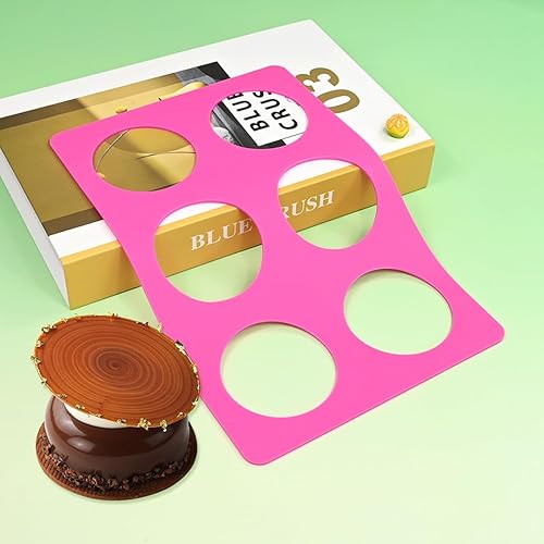 Miniatura 14 de mostsom Moldes redondos de silicona para chocolate, tapete de chocolate con queso, moldes para plantillas de galletas, herramientas de decoración de