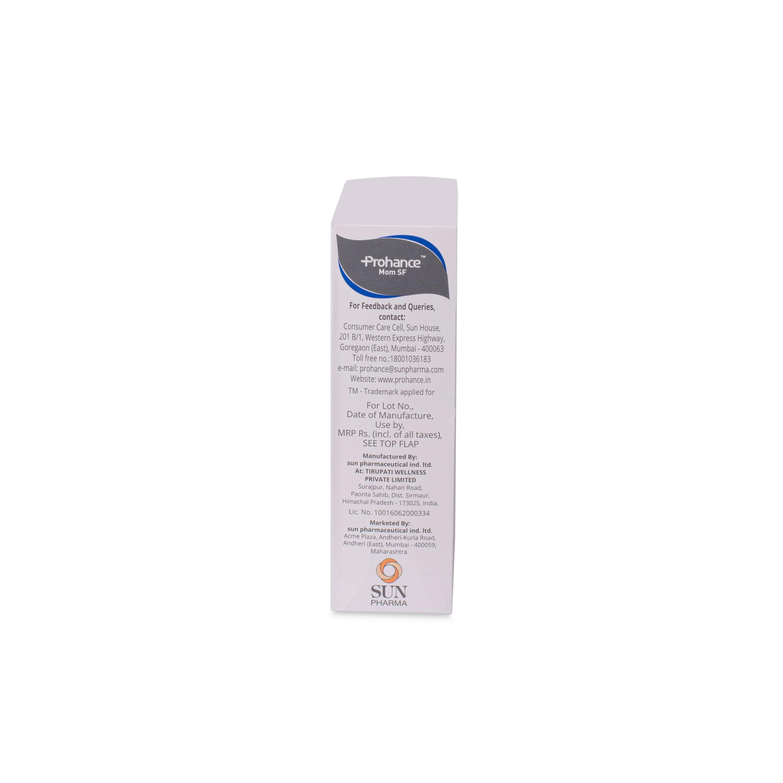 Prohance Mom SF Chocolate - Pack of 200g Powder 1