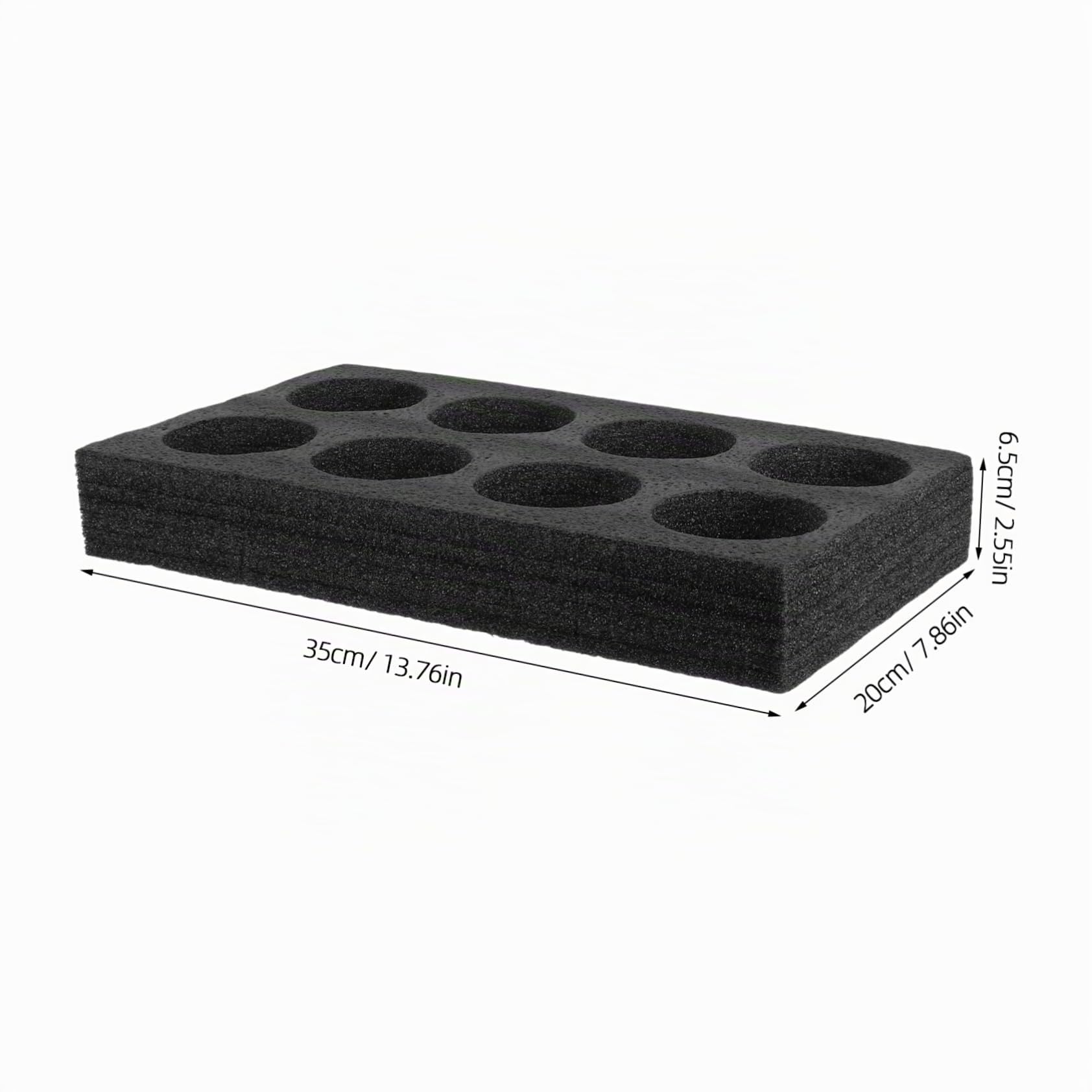 Schaumstoff Becherhalter 8 Löcher 2 Stück Milchtee Getränkehalter mit Perlenschaum für Kaffee und Tee zum Mitnehmen im Kaffee und Dessertladen