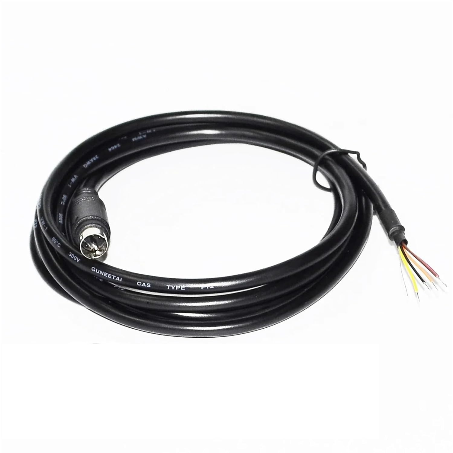 MINI DIN 4PIN 5PIN 6PIN 8PIN MD4 MD5 MD6 MD8 Male Connector PLC Programming Breakout Cable(1.0m,MD 5-PIN)