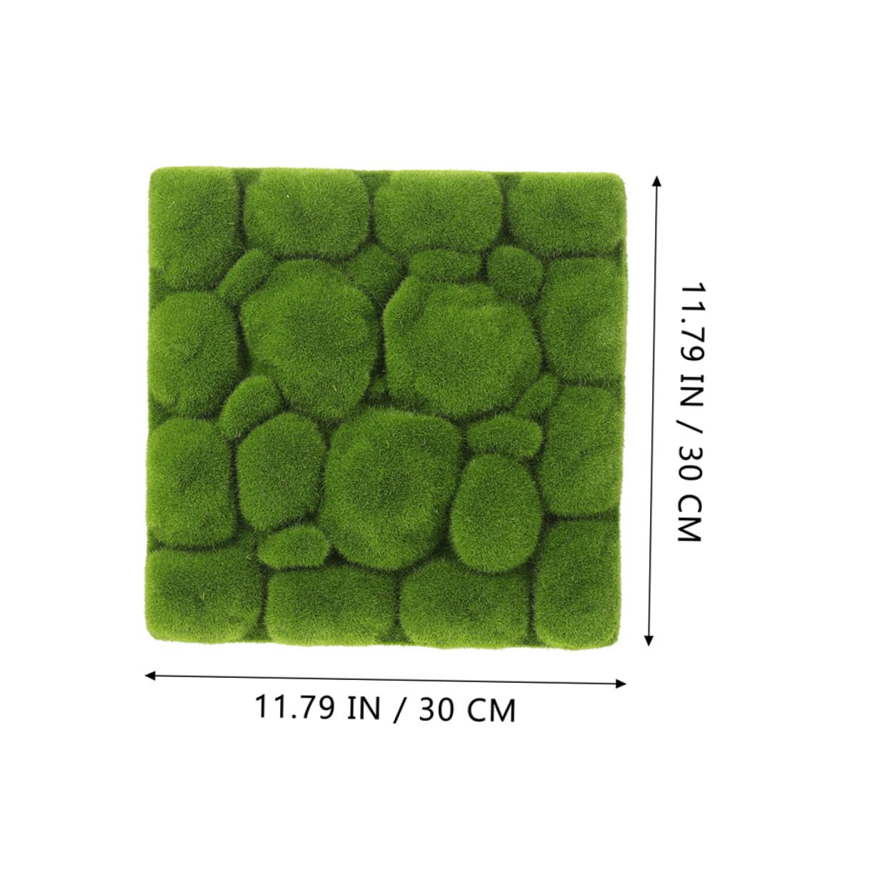 Healifty Grünes künstliches Moos für Pflanzgefäße, 3 Stück, 30 x 30 cm, dekoratives Kunstmoos, Bastelmoos für DIY-Terrarien, Gartenarbeit, Kunst, Wanddekoration, Floristen-Dekor