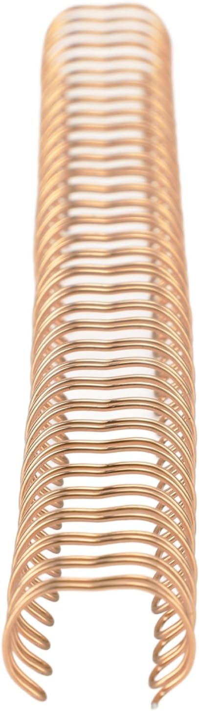 Wire Binding Spines, Binding with Double Loop Wires, Nylon Coated for Documents (Antique Bronze)