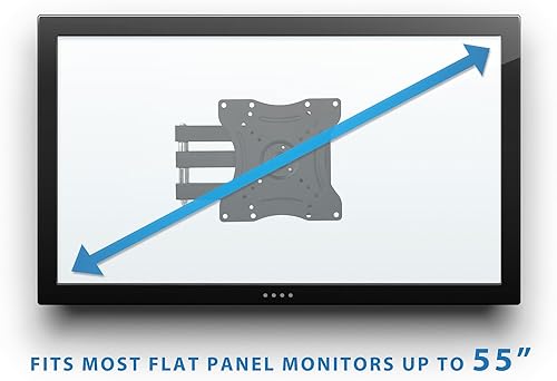 Miniatura 6 de Mount-It Soporte de pared para TV LCD de movimiento completo, soporte giratorio de TV LED 4K para tamaño de pantalla de 23 a 55 pulgadas, compatible