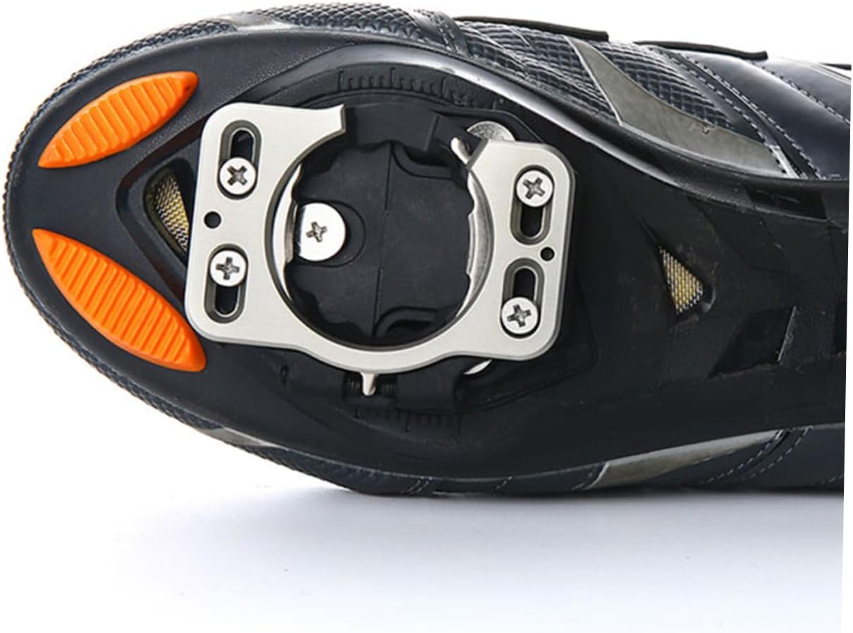 POPETPOP 2pcs Cycling Pedal Cleats Covers Easy Install Road Bike Shoe Adapters for Secure Connection and Replacement Compatible Terrains