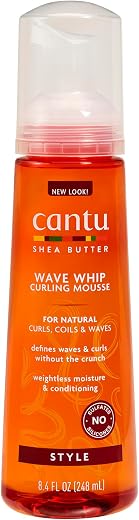 Cantu Natural Hair Wave Whip Curling Mousse, 248 ml