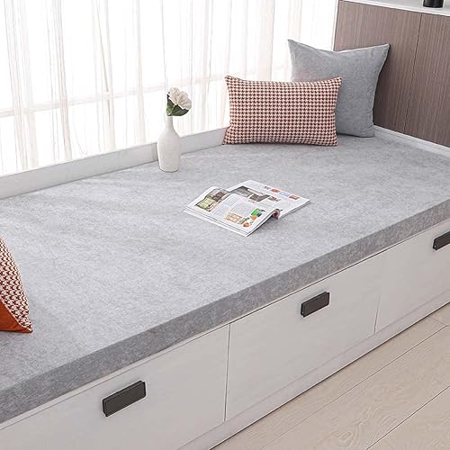 Miniatura 2 de Cojín cómodo para banco de ventana con lazos, 123 pulgadas de grosor, almohadillas personalizadas para muebles de jardín, patio, comedor, silla,