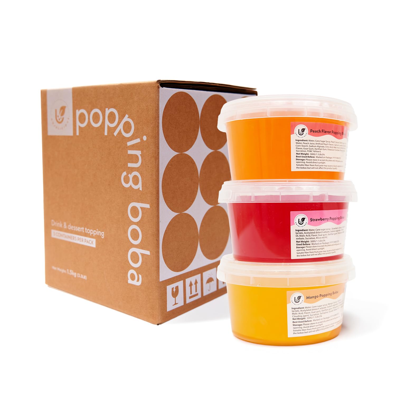 Hojalicious - AMPBOBA Energy Variety Set: Original,Orange, Blackcurrant (Pack of 3, 500g)